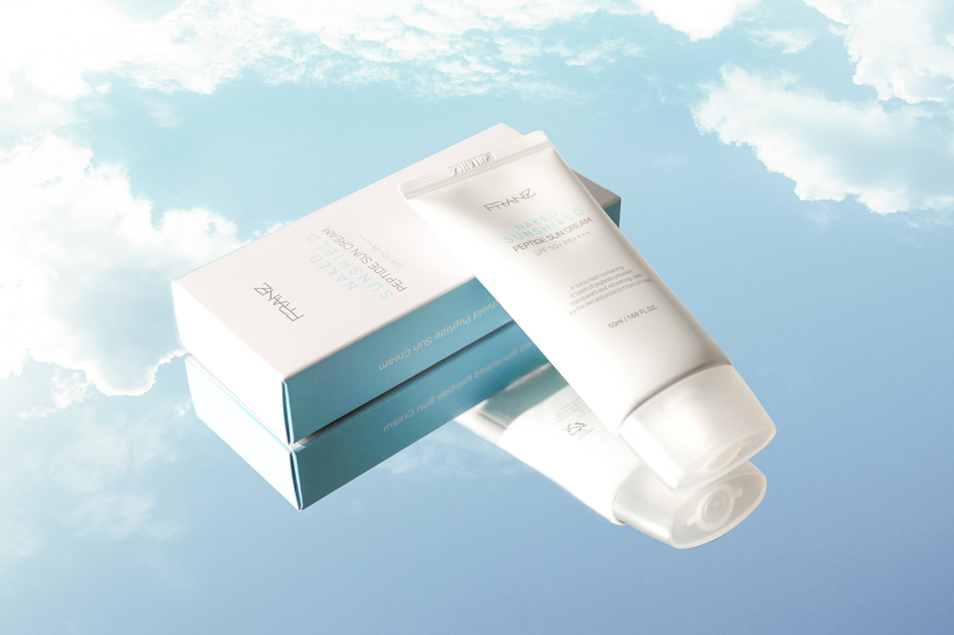 [FRANZ] Naked Sunshield Peptide Sun Cream (50ml)