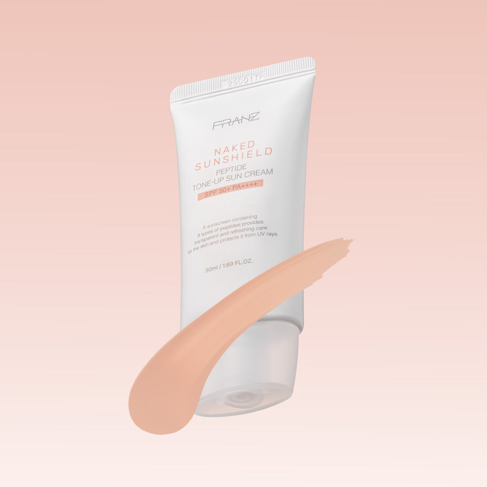 [FRANZ] Naked Sunshield Peptide Tone-Up Suncream (50ml)